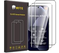WFTE 2-Pack Screen Protector for Xiaomi Redmi Note 15 Pro Plus/15 Pro+ 5G/Poco M8 Pro 5G 3D Full Coverage,Anti-Scratch,High Transparency,Anti-fingerprint,Bubble-Free,Premium Tempered Glass(Black)