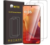 WFTE 2-Pack Tempered Glass for Motorola Moto G17/G17 Power/G56/E15/G05/G15 5G Screen Protector,9H Hardness,Anti-Scratch,Bubble-Free,HD Clear,Premium Protective Film for Motorola G15,Case Friendly