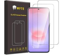 WFTE 2-Pack Tempered Glass for Samsung Galaxy A37 / A36 5G Screen Protector,9H Hardness,Anti-Scratch,Anti-Fingerprint,Bubble-Free,HD Clear,Premium Protective Film for Samsung A37 5G,Case Friendly