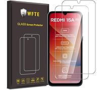 WFTE 2-Pack Tempered Glass for Xiaomi Poco C81/C81 Pro/Redmi A7 Pro/15A 4G&5G Screen Protector,9H Hardness,Anti-Scratch,Anti-Fingerprint,Bubble-Free,HD Clear,Premium Protective Film,Case Friendly