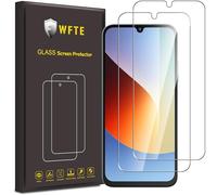 WFTE 2-Pack Tempered Glass for Xiaomi Redmi 15A/Redmi A7 Pro 5G Screen Protector,9H Hardness,Anti-Scratch,Anti-Fingerprint,Bubble-Free,HD Clear,Premium Protective Film for Redmi 15A 5G,Case Friendly