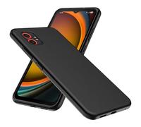 WFTE Case Compatible with Samsung Galaxy XCover 7/7 Pro 5G 6.6" Phone Case Soft TPU Ultra-Slim Stylish Protective Cover for Samsung XCover 7 Pro [Drop Protection, Non-slip] - Matte Black