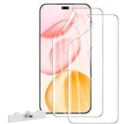 WFTE Compatible with HONOR 400 Pro 5G Screen Protector, [2- Pack] Flexible TPU Film Screen Protector [Full Coverage] [HD Clear] [Bubble Free][Fingerprint unlock support](Transparent)
