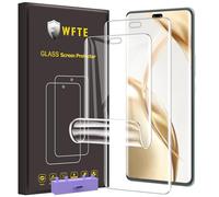 WFTE Screen Protector for HONOR 200 Pro 5G,[2-Pack] Flexible TPU Film Screen Protector [Full Coverage] [HD Clear] [Bubble Free][Fingerprint unlock support](Transparent)