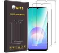 WFTE Screen Protector for Samsung Galaxy A08/A07 4G&5G,2-Pack,Case Friendly | 9H Hardness, Anti-Scratch, Anti-Fingerprint, Bubble-Free, HD Clear,Protective Tempered Glass Film for Samsung A08/A07 5G