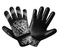 WFX Goalkeeper Gloves for Kids - Soccer Goalie Gloves with Double Wrist Support, Latex Finger Protection, Grip Palm, Spine Protection, Ergonomic Design (Grey, Size 6 Suitable for 12 to 15 Years old)