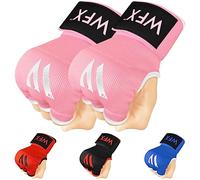 WFX Kids Junior Boxing Hand Wraps Inner Gloves Gel Padded Protection Gloves Pair Combat Sports Perfect Fit for Young Fighters (Pink, Kids/Junior)