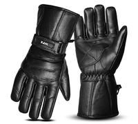 WFX Motorbike Motorcycle Gloves Thinsulate Heavy Duty Waterproof Winter Thermal Inner Leather Riding Gloves Windproof Heating Gloves Men Women Outdoor Cycling Sports Bike