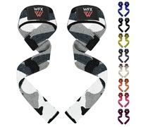 WFX Weight Lifting Straps Wrist Support Padded Neoprene Gym Cross Training Hand Bar weightlifting Straps Fitness Bodybuilding Power Exercise Grips Deadlift Men Women (Gray Camo)