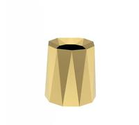 Wfxjyg2223 Garbage Can Trash can for home bedroom, living room, kitchen, office, modern, light luxury, high-looking, creative, simple wastebasket Kitchen Waste Bin(Gold,Small)
