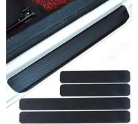 WFYBMB 4PCS Car Door Sill Protector for Toyota Auris 2013 2014 2015 2016 2017 2018-pr 5 Sitze, Universal Scuff Plate Carbon Fiber Sport Threshold Anti-Scratch Sticker Door Edge Protection