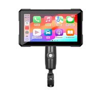 WFYBMB Motorcycle Carplay Screen for Harley Davidson Road King 1994-2024, 5 Inch IP67 Waterproof HD Touchscreen with Wireless CarPlay & Android Auto, B-With tire pressure