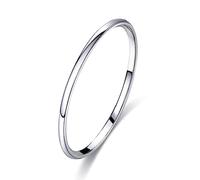 WFYOU Mens Rings Wedding Band Gold Silver Rings for Women Her Men 1-8mm Stainless Steel Rings Stacking Simple Rings Statement Thumb Finger Ring Plain Dome High Polish Comfort Fit Size 6-12, 8 UK