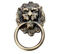 WFZ17 Home Hardware Tool Sets,Creative Lion Head Vintage Antique Drawer Door Cabinet Pull Ring Knobs Handles - Antique Bronze Small