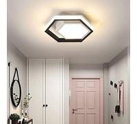 WFZRXFC 3000K/4500K/6000K adjustable Modern Flush Mount Ceiling Light, Minimalist Hexagon Close to Ceiling Lighting Fixture, Acrylic Dimmable Ceiling Lamp for Bedroom Hallway Bathroom Laundry Room