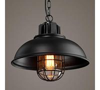 WFZRXFC American Rural Hotel Hanging Lamp Restaurant Cafe Bar Chandelier Creativity Industrial Ceiling Light Fixtures Style Retro Pendant Light Single Head Iron Chain Residential Lamp