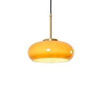 WFZRXFC E26/E27 Ceiling Lighting Fixtures For Restaurant Clothing Store Business Indoor Bedside Decoration Hanging Lamp Creative Design Of Ellipse Glass Lampshade 11in Pendant Light