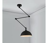 WFZRXFC Industrial Nordic Pendant Chandelier ，Spotlight Ceiling Mount Fixture - Rise And Fall Metal Spring Wall Light, 9 Colour Lamp Shade - For Coffee Bar Store Loft Dining Room