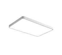 WFZRXFC Modern Simple Rectangular Large Interior LED Flush Mount Ceiling Light Cold Light, Warm Light, Neutral Light, Three Colors Adjustable Ceiling Lamp Side Length 25.6 inches