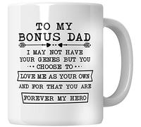 WG - To My Bonus Dad: I May Not Have Your Genes, Step Father Coffee Mug, Gift from Daughter or Son