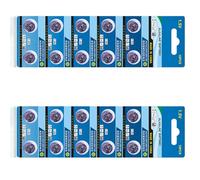 WGBOSMG 20Pc / 10pc AG10 / LR54 1.5V Button Coin Cell Batteries High Capacity Alkaline Cell Battery for Watches Calculators Batteries