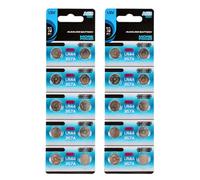 WGBOSMG Of 10/20 AG13 LR44 1.55V Alkaline Button Cell Batteries Button Coin Battery for Watches Calculators Long Last Power