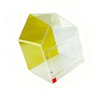 WGBOSMG Reptiles Keeper Tanks with Closure Door Feeding Port Enclosure Ventilated Design Ventilated Dragon Habitat