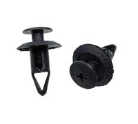WGDXD 30/50pcs 8mm Hole Mud Flaps Fender Push Clips Fit For Mazda NA01-56-145 For Nissan 63844-01A00 For Ford Plastic Rivet Fastener Automotive Fasteners(30PCS)