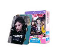 Wgewfhdf Black Pink 96 Pcs Photocards Set - Includes 56 Pcs Premium Photocards + 40 Pcs Stickers, K-Pop Collectible Featuring All Members for Trading, Albums & Fan Gifts