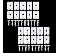 Wgewfhdf LED Strip Light Accessories - 20pcs LED Neon Mounting Clips with 20pcs Screws for 6x12mm Neon Rope Light, Perfect for Bedroom Decor