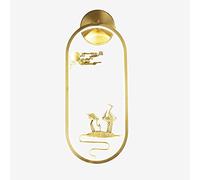 WGFJKI 23w LED Brass Wall Sconce, Oriental Tradition Indoor Decoration Wall Lamp Illumination Fixture for Hallway Stairs Hotels Bedside Living Room Tea Room [Energy Class A++]