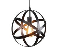 WGFJKI American Country Style Iron Chandelier, Creative Spherical Pendant Lamp Lampshade, E27screw Single-head Hanging Light, Porch And Aisle Decoration Ceiling Lighting Fixtures