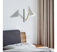 WGFJKI Black Wall Light Metal Wall Sconce Indoor Vanity Wall Lamp, Nordic Wall Sconce Lighting Fittings Headboard Lamps for Bedside Bedroom Living Room Reading, E27 Base