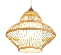 WGFJKI Bohemian Style Pendant Light Creative Chandelier Japanese Minimalist Ceiling Hanging Lamp 1-Light Farmhouse Dining Room Lampshade For Kitchen Living Room Villa Bedroom Corridor