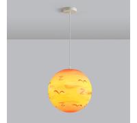 WGFJKI Ceiling Lamp Room Pendant Light Planet Chandelier Creative Resin Ceiling Pendant Lamp Globe Pendant Hanging Lamp Universe Earth Sun Moon Venus Jupiter Uranus Mars Saturn Suspension Wire Light