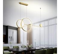 WGFJKI Chandelier, Dimming Dining Table Chandelier Northern Europe Luxury Living Room Pendant Lights Personality Art Bar Led Hanging Lights 54W(Gold)