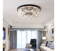 WGFJKI Chandelier European Style LED Crystal Ceiling Lamp Candle Light Round Chandelier Villa Hotel Dining Living Room Luxury E14/8 60 * 60 * 18 lowering the lantern