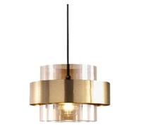 WGFJKI Chandelier Metal Chandelier, Glass Pendant Lamp Lampshade, E27 Light Source Single Pendant Light, Ceiling Lighting Fixtures, Restaurant Bar Flush MountHanging Light Color (Color : Grey Wolf)