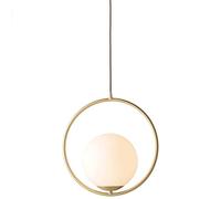 WGFJKI Chandelier Mid Century Glass Globe Pendant Lights Adjustable Cord Ceiling Pendant Lamp Gold All coppe Dome Kitchen Island Lighting Fixture for Sink Barn Hallway Bar Dining Room