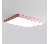 WGFJKI Chandelier, Rectangular Iron LED Flush Mount Ceiling Light Color Large Home Interior Ceiling Lamp 3000K-6000K Three Colors Adjustable Ceiling Lighting for Bedroom, Guest Room, '