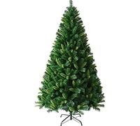 WGFJKI Christmas Tree Christmas Tree with Solid Metal Stand Foldable for Holidays Artificial Spruce Christmas Tree with Zipper Green,Green-4Ft