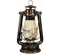 WGFJKI Classic Vintage Kerosene Lamp Adjustable Oil Lantern Wicks with Fire Control Knob Oil Lamps Handheld Home Emergency Hurricane Lamp Exquisite Workmanship Camping Light, Brass (Color : Br