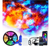 WGFJKI Cloud LED Lights for Bedroom, Clouds for Ceiling Fluffy LED Lights, Ceiling Clouds with Lights, Creative Cotton Lightning Cloud Atmosphere Lights, for Gaming Room Party Garage Club Bar,25m²