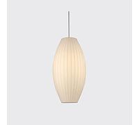 WGFJKI Contemporary Silk Pendant Light Fixture for Home Decor Art Hanging Lamp for Living Room Restaurant and Garden White Spherical Ceiling Light 25x50cm