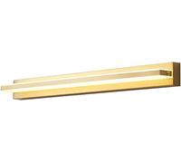 WGFJKI Copper LED Vanity Lights Bathroom Makeup Front Lighting Mirror Cabinet Lighting Fixtures, Over Mirror Bath Make-up Cabinet Table Wall Sconce Lighting for Toilet Corridor Oil Painting Exhi