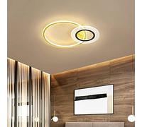 WGFJKI Dimmable Led Ceiling Light Round Shape Living Room Lamp, With Remote Control Metal Ceiling Lamp Acrylic Lampshade For Dining Room Office Kitchen Lighting,47Cm