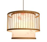 WGFJKI Farmhouse Art Chandelier Southeast Asia Style Pendant Lamp Hanging Light Ceiling Lighting Fixture Creative Hand-Woven Wicker Lampshade For Kitchen Living Room Villa Bedroom Corridor
