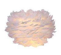 WGFJKI Feather Wall Lamp Shade Elegant Bedside Lights White Lampshade Wall Mount Light Creative Home Decor for Bedroom Living Room Wedding Room Decorations