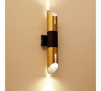 WGFJKI Gold Wall Sconce Lighting Up Down Meta Wall Lamp, Indoor Wall Spotlights E27 Headboard Lamps for Living Room Bedroom Hallway Home Decorative Inside Wall Wash Lights