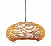 WGFJKI Hand Woven Pendant Lights Japanese Style E27 Chandelier Vintage Industrial Ceiling Hanging Lamp Southeast Asian Creative Lighting Fixture For Kitchen, Bedroom, Dining, Living Room